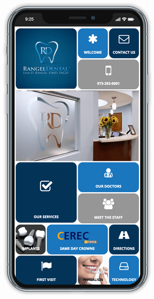 Rangel Dental App on Smartphone